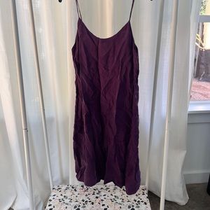Purple knee length dress